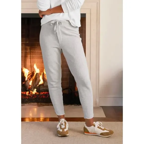 NWOT Frank & Eileen CHRISTINE Tulip Ankle Triple Fleece Sweatpant Jogger Gray XL - Picture 1 of 6